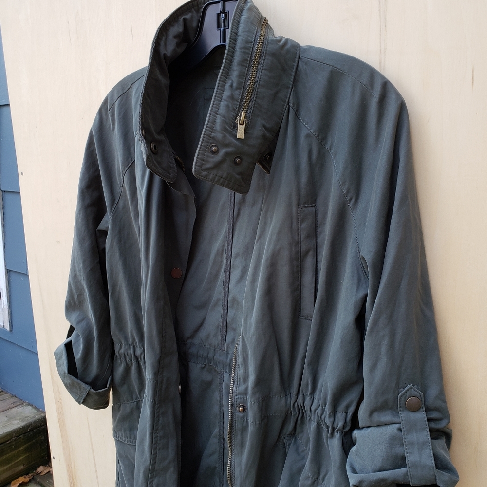 A New Day Army Green Drawstring Utility Jacket - S - image 2